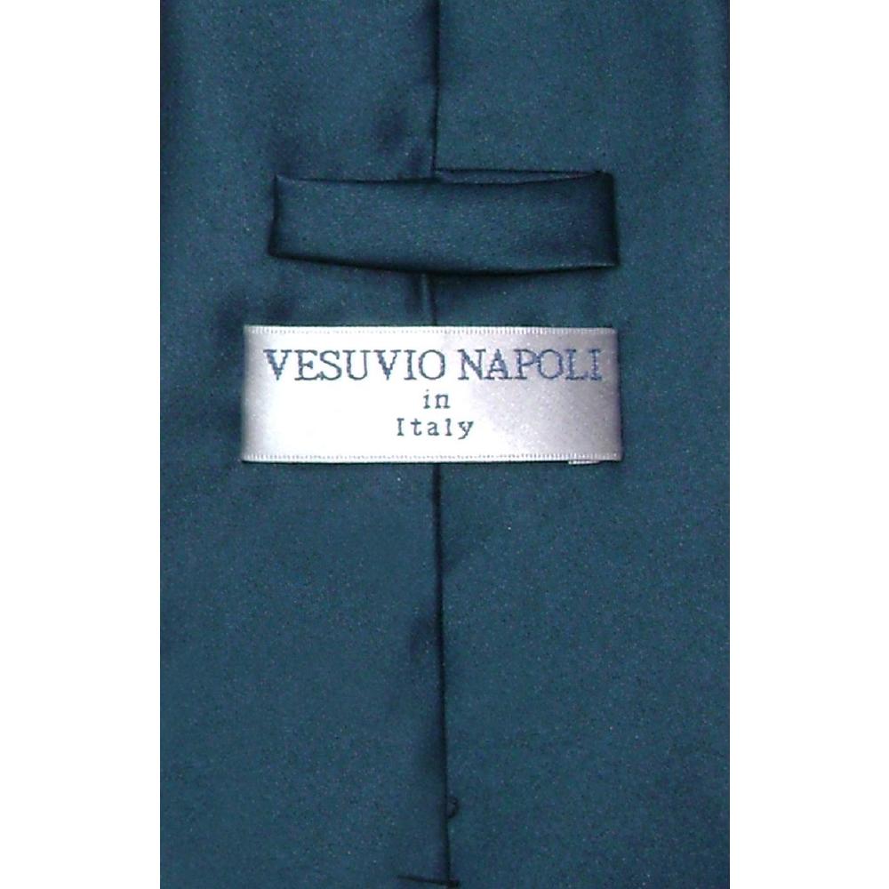 Vesuvio Napoli NeckTie Solid BLUE SAPPHIRE Color Men's Neck Tie