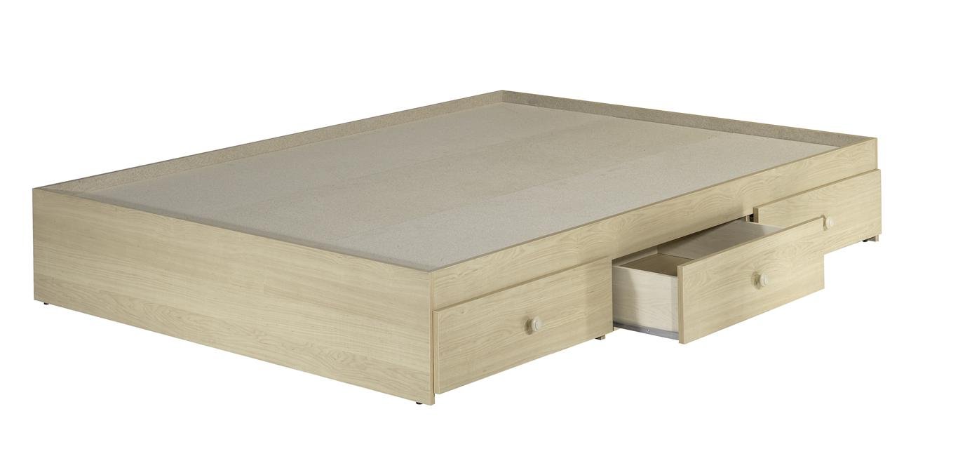 nexera 5654 alegria full size 3 drawer storage bed