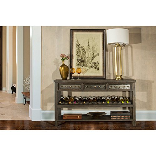 Hilale Furniture 5805 871 Bolt Sofa Table With Wine Rack Hilale Furniture 5805 871 Bolt Sofa Table With Wine Rack