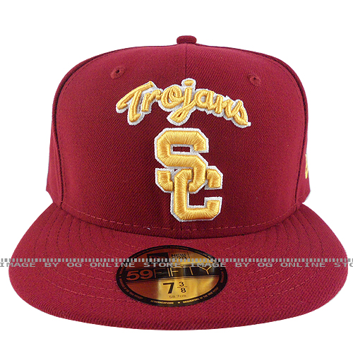 New Era New Era 59fifty Usc Trojans Burgundy Gold Sc White Outline Fitted Cap Hat New Era New Era 59fifty Usc Trojans Burgundy Gold Sc White Outline Fitted Cap Hat