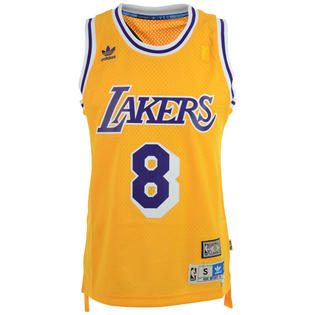 Adidas Los Angeles La Lakers Kobe Bryant 8 Yellow Swingman Home Adult Jersey