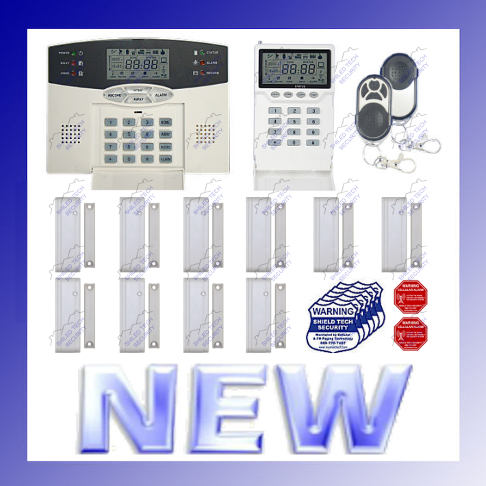 Shield Tech Security - WIRELESS ALARM SECURITY SYSTEM w/ AUTO-DIALER For HOME / OFFICE BURGLAR / Fire