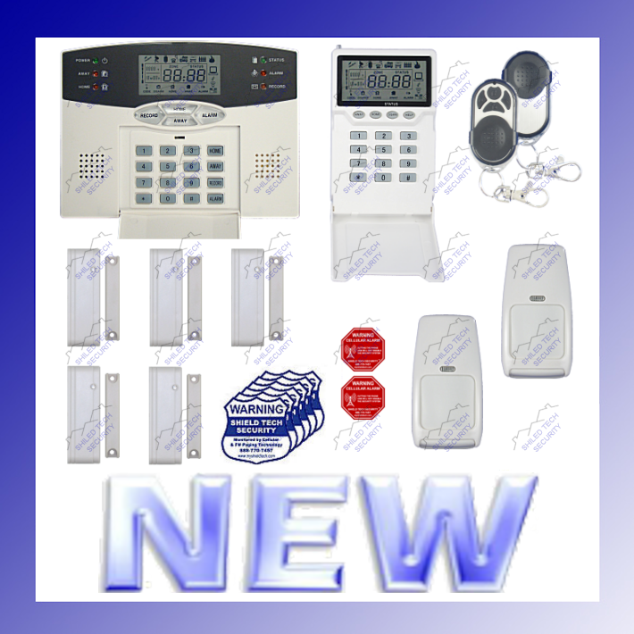 Shield Tech Security - WIRELESS HOME/OFFICE SECURITY SYSTEM - LCD BURGLAR HOUSE ALARM w/ AUTO-DIALER