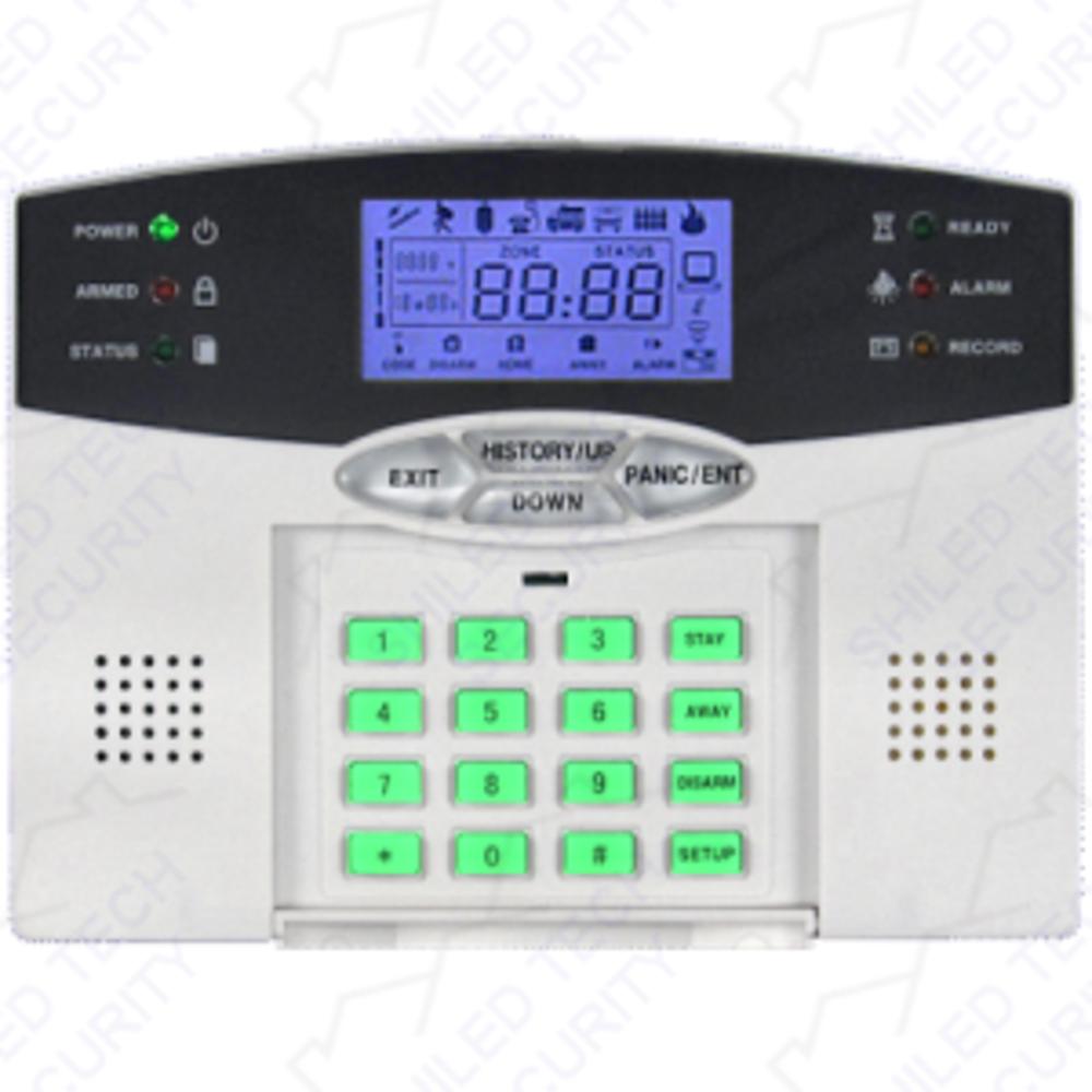 Shield Tech Security - Wireless Home Security System 2-Way LCD Remote Burglar Alarm VOIP Phone Line BR