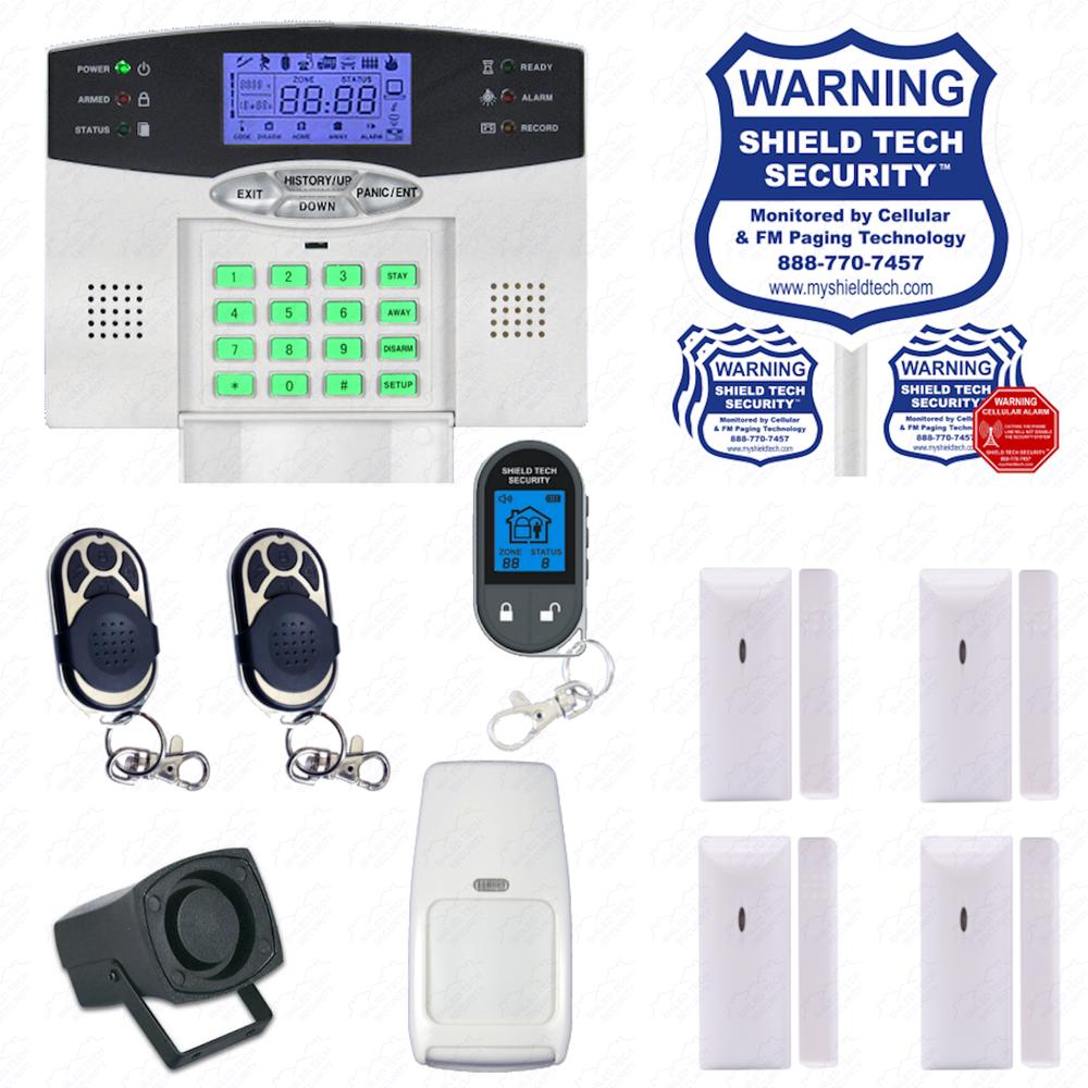 Shield Tech Security - Wireless Burglar Alarm System Phone Line Auto Dialer US Home House Smart PSTN CR