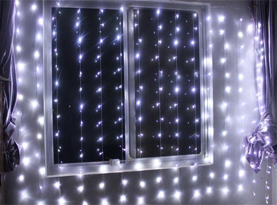 Image Curtain Light String 224 Led Christmas Festival