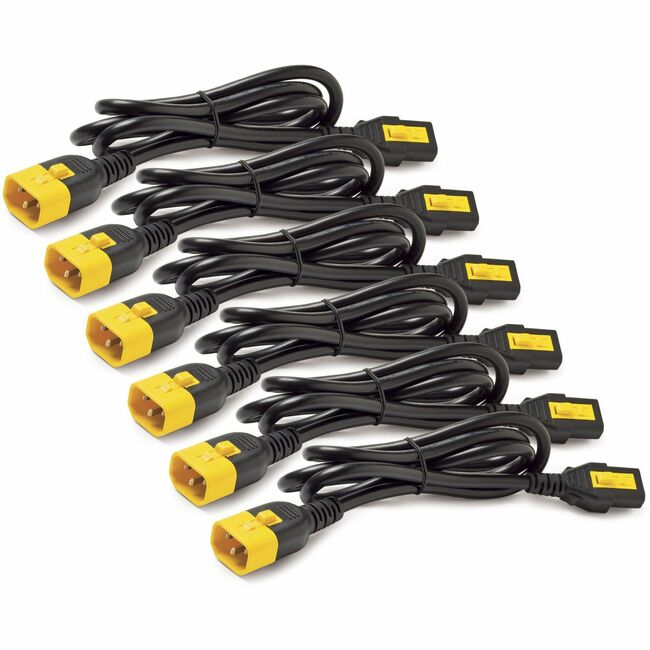 Schneider Electric APC Power Cord Kit (6 ea), Locking, C13 to C14, 1
