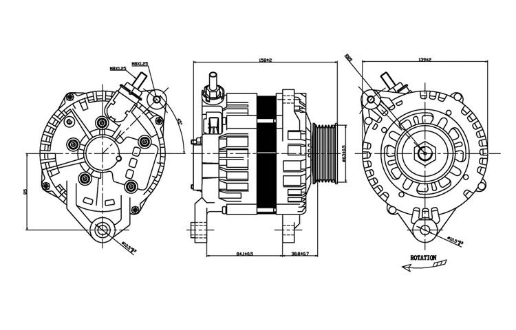 Replacement Tyc 2 13826 Alternator For Nissan 03 07 Murano 02 Maxima