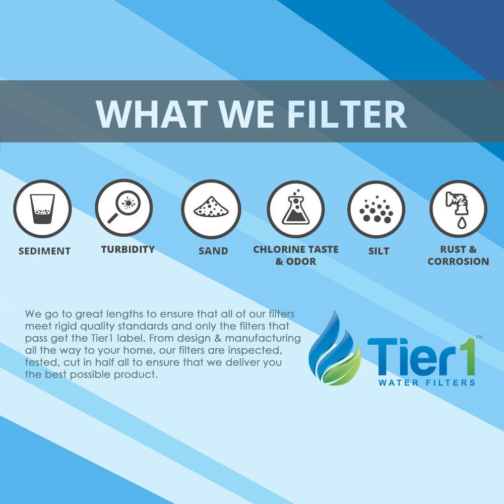 Tier1 40 inch x 2.5 inchWhole House Sediment Water Filter by Tier1 (25 Micron)