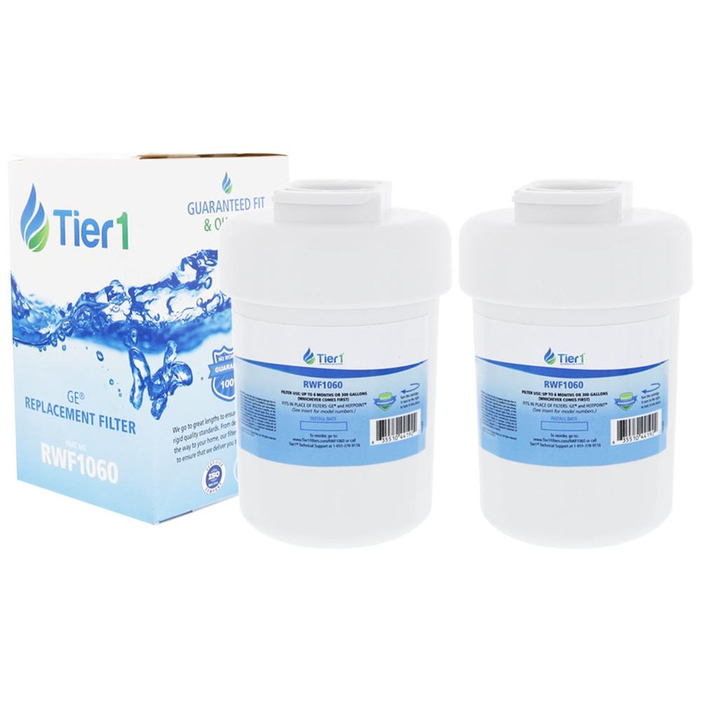 Tier1 GE MWF SmartWater MWFP Comparable Refrigerator Water Filter 2 Pack