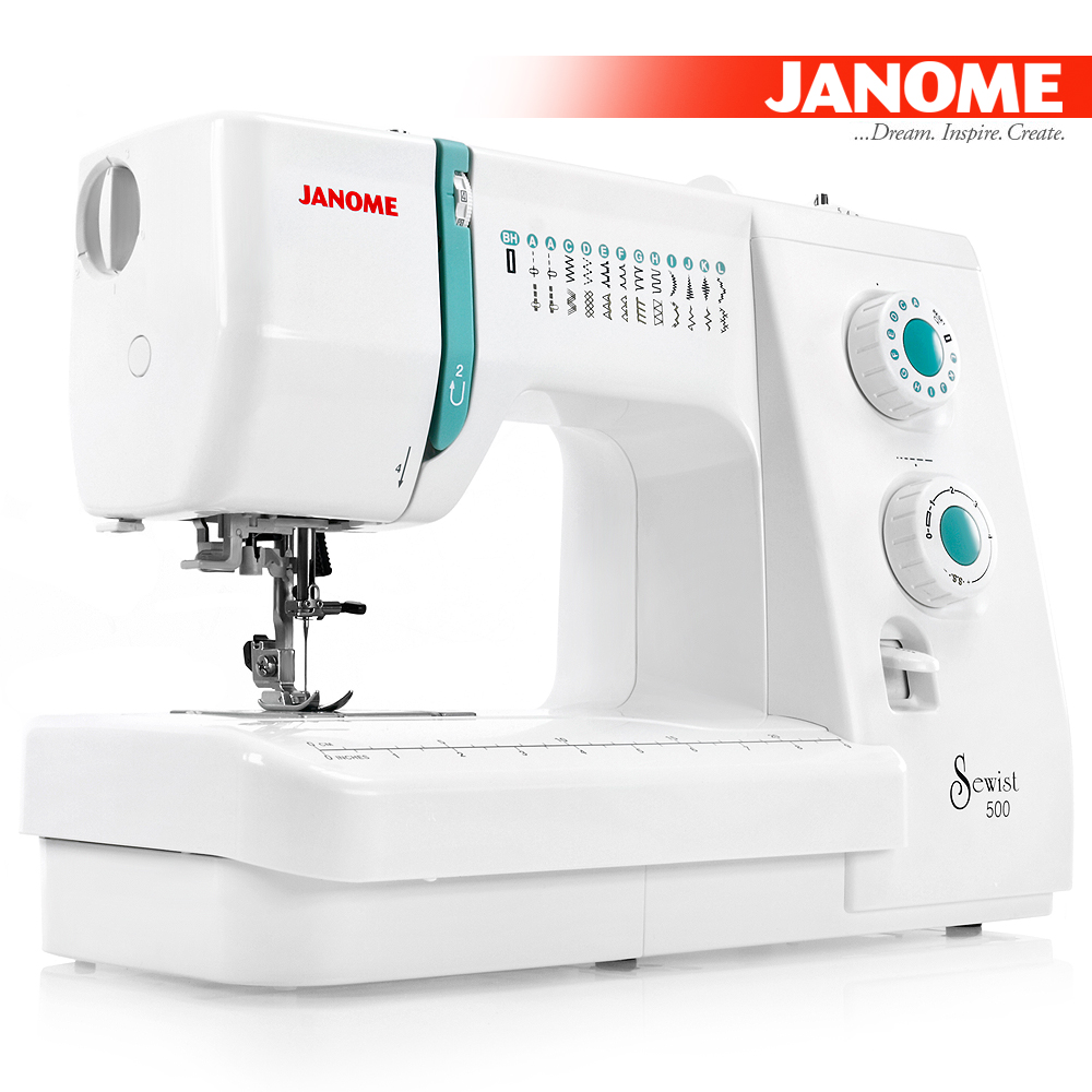 Janome Sewist 500 Sewing Machine with 25 Built-In Stitches and Hard Case