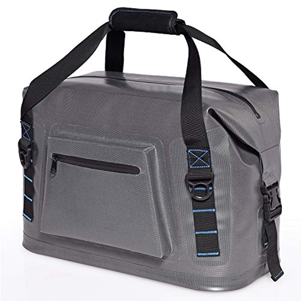 Ivation Large Soft Cooler Bag W Carry Handle And Side Pocket Holds Up To 36