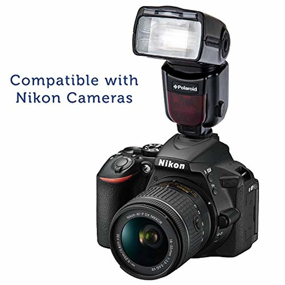 Polaroid PL-190N GN54 Wireless TTL Auto Power Zoom Bounce & Swivel Flash f Nikon