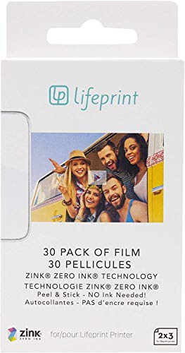 Lifeprint 2x3 Instant Print Camera for iPhone (Black) Travel Kit