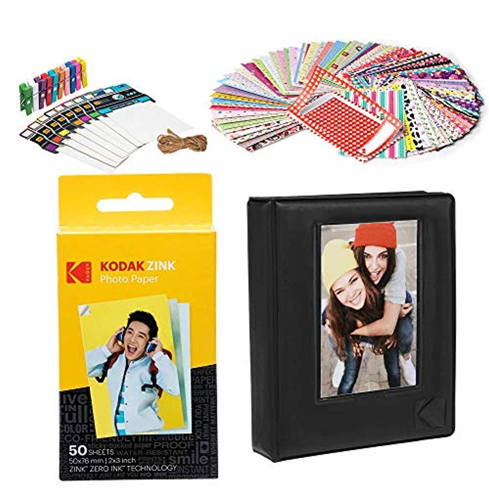 Kodak 2x3? Premium Zink Paper Starter Kit with Photo Album