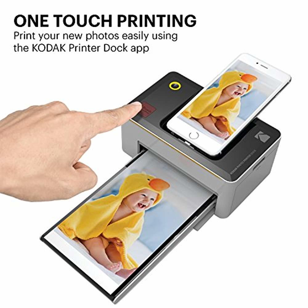 Kodak Scanza Film Scanner & Dock Printer Bundle - Scan, Save and Print Negatives & Slides to 4x6 Prints - Set Includes Kodak Pri