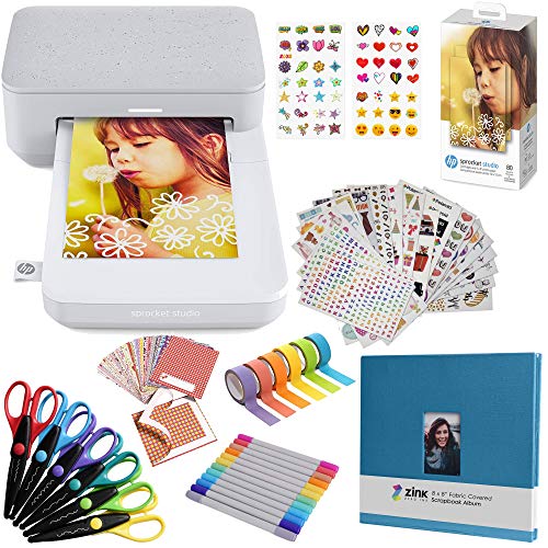 Amzhpispsk3us Hp Sprocket Studio 4x6 Instant Photo Printer Fun Scrapbook Bundle