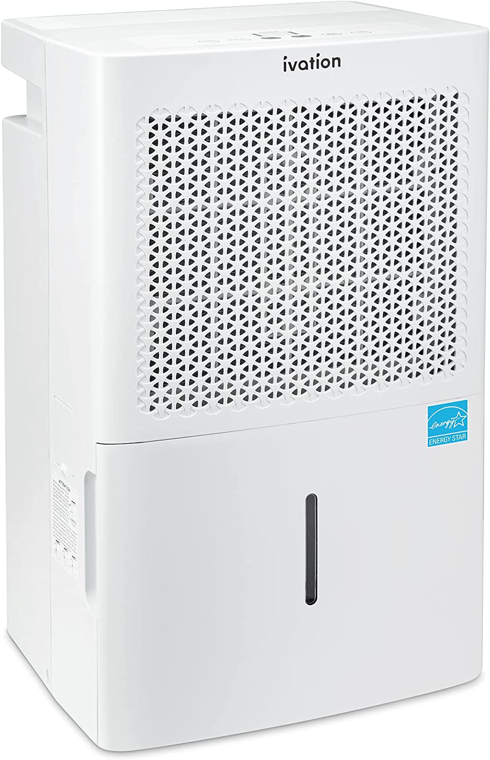 Ivation 4,500 Sq. Ft Energy Star Dehumidifier with Continuous Drain Hose Connector