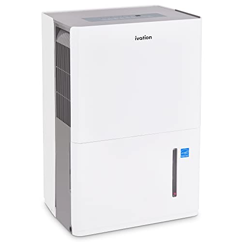 Ivation 50 Pint Energy Star Dehumidifier with Pump & Continuous Drain Hose