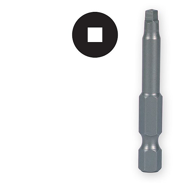 Ivy Classic 45184 2-3/4" #1 Square Power Bit, 12/Pack