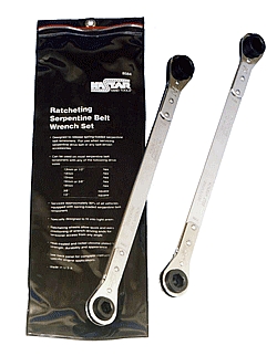 Lang Tools 8584 2-PC. Ratcheting Serpentine Belt Wrench Set
