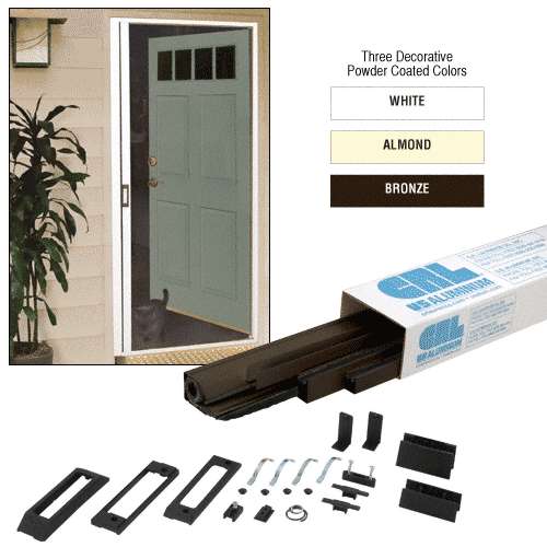 C R Laurence Crl Retractable Screen Door Kit Euro Style 96 Height C R Laurence Crl Retractable Screen Door Kit Euro Style 96 Height Bronze