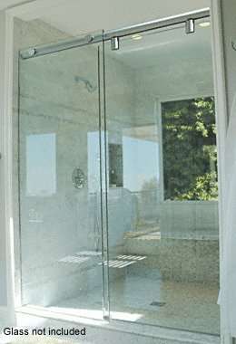 C R Laurence Crl 84 Polished Chrome Hydroslide 180 Degree Standard Sliding Shower Door Kit