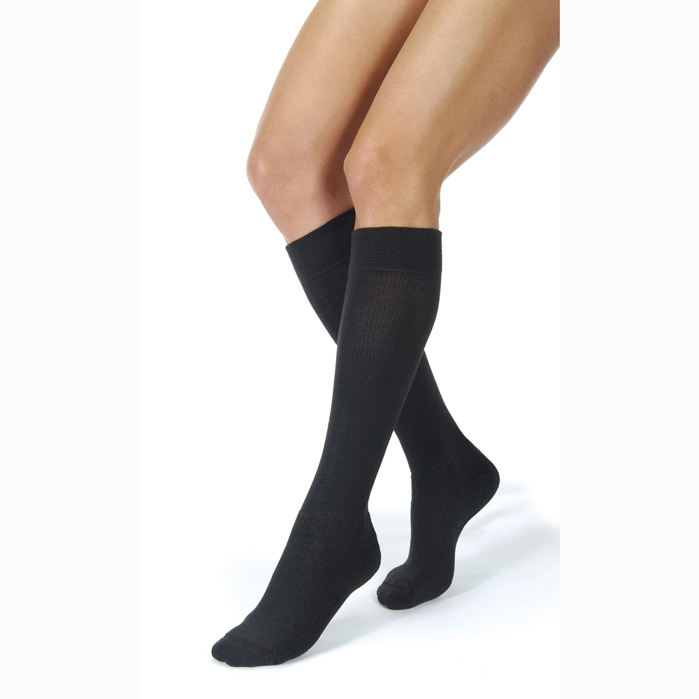 Jobst 110051 Activewear CT Knee High Socks-30-40 mmHg-White-Small