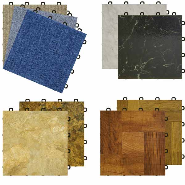 Modutile Basement Interlocking Laminate Tiles Slate 27 Sq Ft