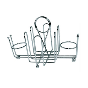 Stanton Condiment Caddy Chrome Plated