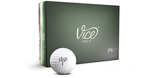 Vice Golf Pro Soft Golf Balls, White (One Dozen)