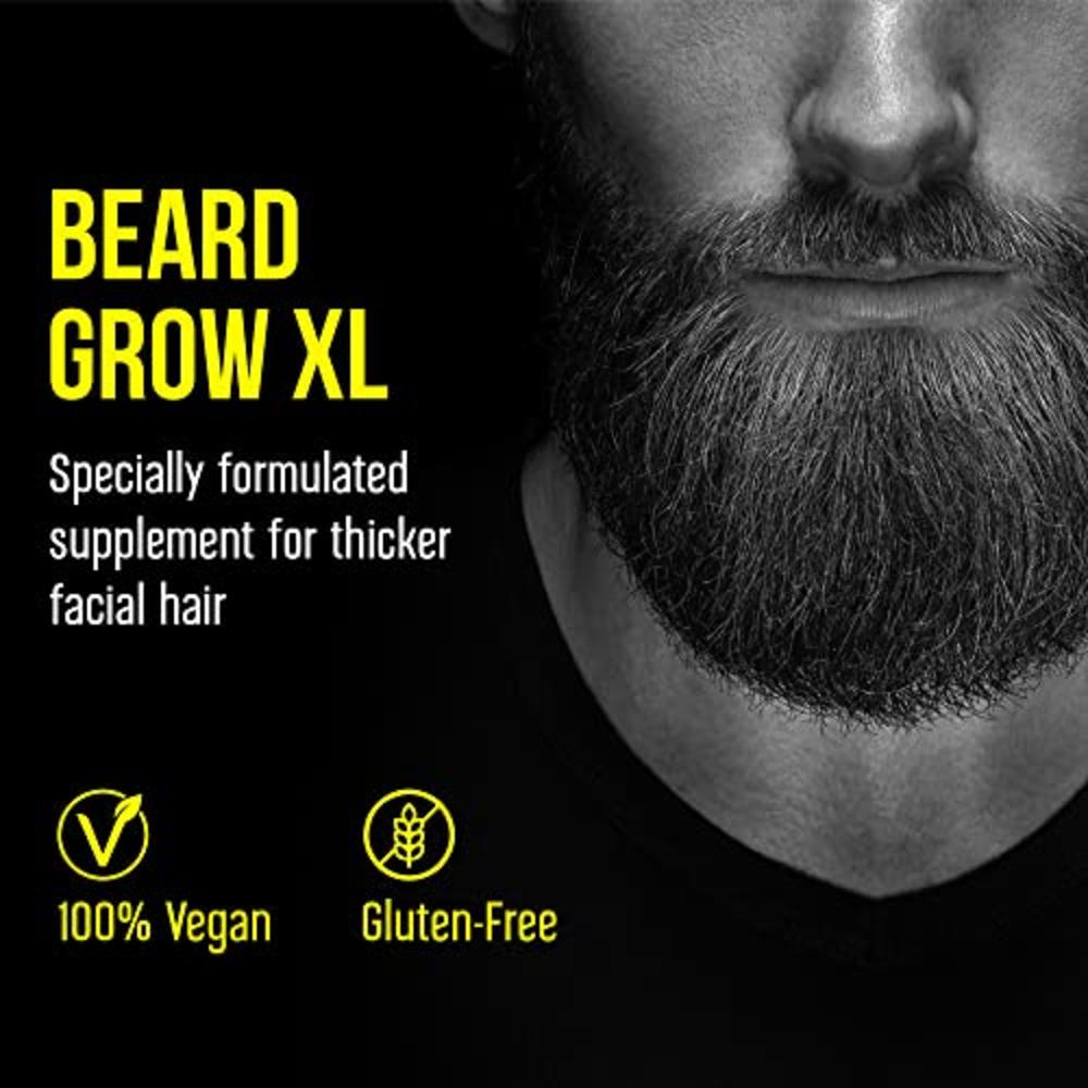 Delta Genesis Beard Grow XL | Facial Hair Supplement | Vegan | #1 Mens Hair  Growth