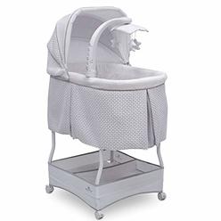 Delta Children Serta iComfort Hands-Free Auto-Glide Bedside Bassinet - Portable Crib Features Silent, Smooth Gliding Motion That Soothes Baby,