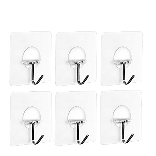 Rulaii Adhesive Wall Hooks Max 15lb Powerful Nail Free Transpa Reusable Heavy Duty Sticky Ceiling For Bath - How To Use Sticky Wall Hooks Rulaii Adhesive Wall Hooks Max 15lb Powerful Nail Free Transpa Reusable Heavy Duty Sticky Ceiling For Bath - How To Use Sticky Wall Hooks