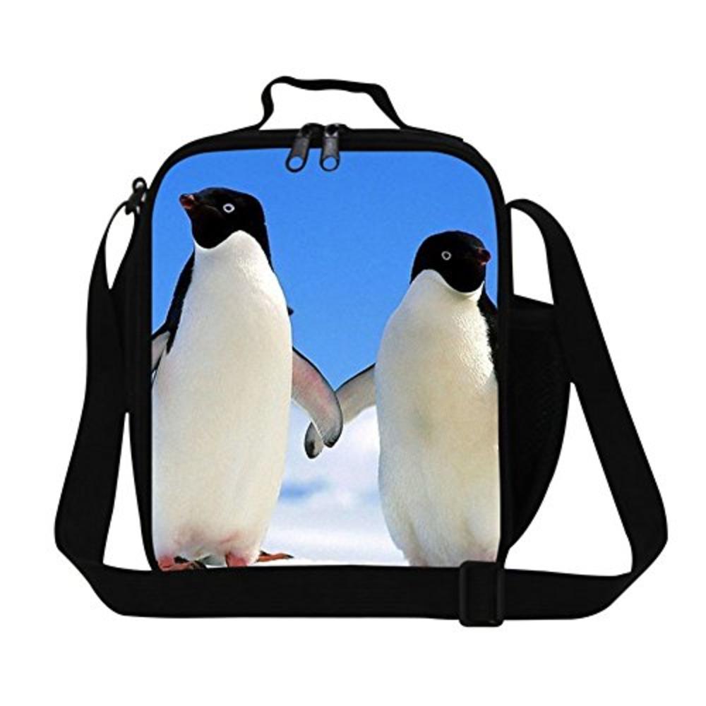 GIVE ME BAG Generic Fashion Adult Penguin Lunch Bag for Work Personalized Polyested Sling Picnic Food Bag for Girls