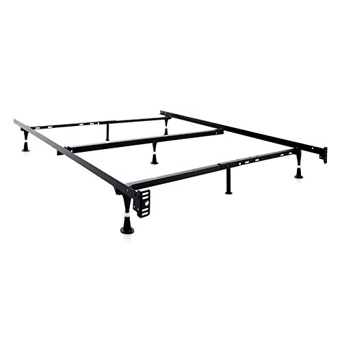 Heavy Duty Adjustable Metal Bed Frame, How To Put Together Metal Bed Frame With Clamps