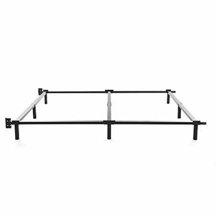 Noah Megatron King Size Metal Bed Frame 7 Inch Heavy Duty Bedframe 9 Leg Support For Box Spring Mattress Foundation 3000lbs Black Noah Megatron King Size Metal Bed Frame, Heavy Duty Bed Frame King Size