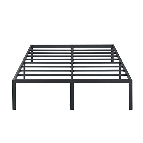Primasleep 18 Inch Heavy Duty Steel Slat Non Slip Bed Frame California King Steel Slat Non Slip Bed Frame, California King Bed Frame No Box Spring Needed