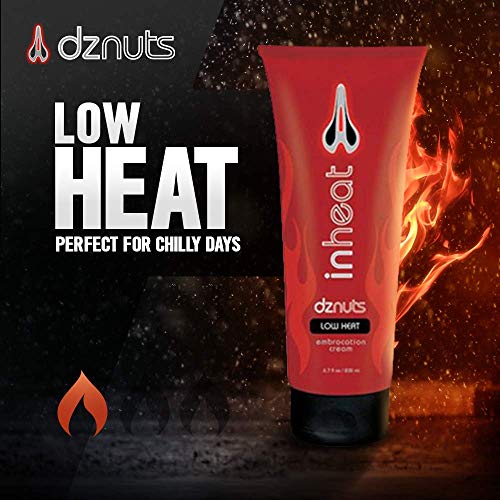 DZnuts DZ Nuts in-Heat Embrocation Cream - Low Heat | Cold Weather Chamois Cream | 6.7 fl. oz, 200 ml