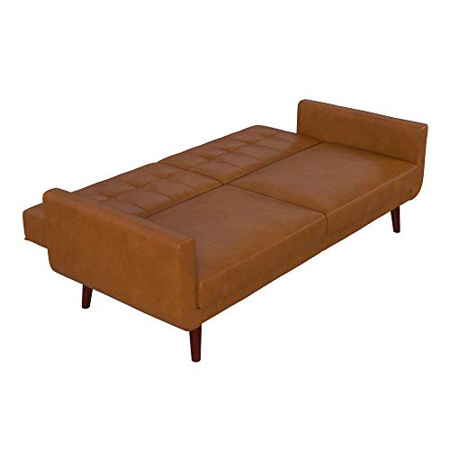Better Homes Gardens Nola Sofa Bed, Camel Faux Leather Sofa