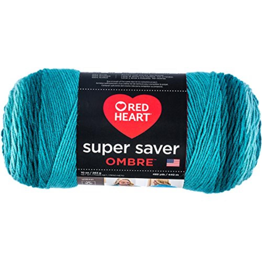 Coats & Clark Inc. Coats & Clark Super Saver Ombre Yarn, 10 oz, DEEP Teal