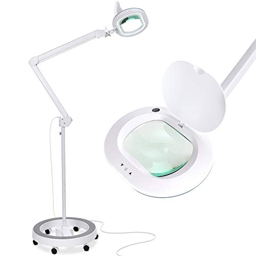 Mighty Bright Cordless Led Floor Lamp And Magnifier Cordless Led Floor Lamp And Magnifier, Mighty Bright Floor Lamp