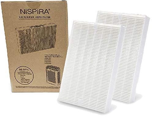 Nispira True HEPA Filter Replacement Compatible with Honeywell Air Purifier HPA300 HPA090 HPA100 HPA250 HPA200. Compared to HRF-