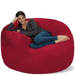Chill Sack Bean Bag Chair: Giant 5 Memory Foam Furniture Bean Bag - Big Sofa with Soft Micro Fiber Cover - Cinnabar