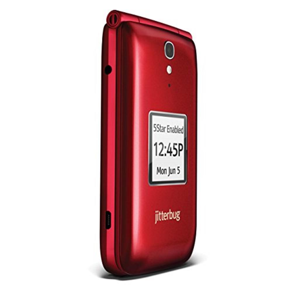 Junebug Phone Jitterbug Flip Cell Phone - Red