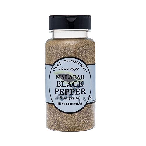 Olde Thompson Since  Olde Thompson Shaker Refill - Gourmet Malabar Fine Pepper 6.2oz - Fine Grind, Use to refill Salt Shakers or Direct Use From the 