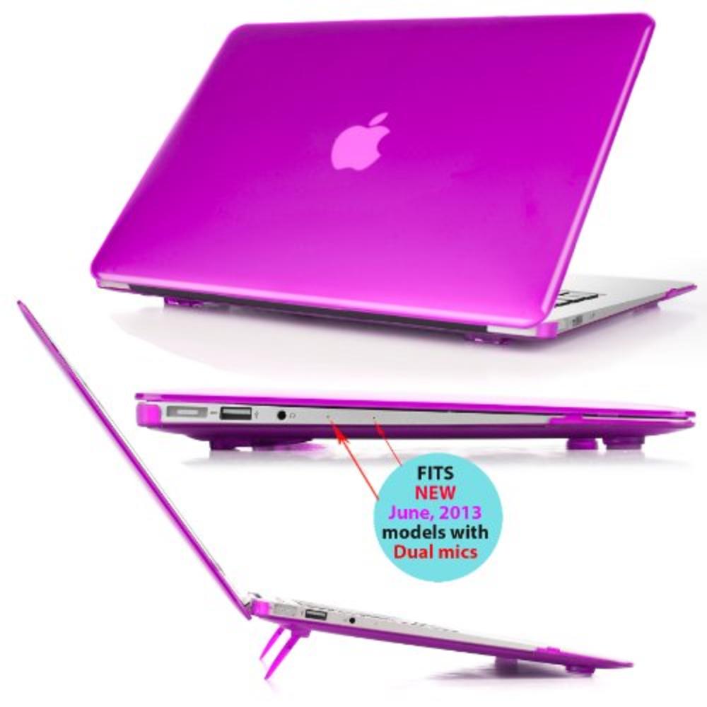 mCover iPearl mCover Hard Shell Cover Case with Free Keyboard Cover for 13.3-inch Apple MacBook Air A1369 & A1466 - Purple