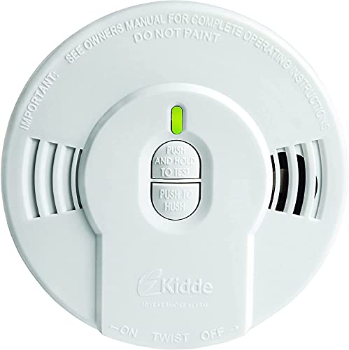Kidde Smoke Detector with Lithium Battery, LED Lights & Replacement Alert