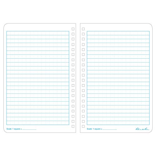 Rite in the Rain All-Weather Side-Spiral Notebook, 4 5/8" x 7", Blue Cover, Universal Pattern (No. 273)