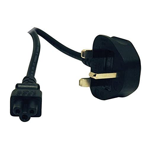 Tripp Lite Standard UK Computer Power Cord (C5 to BS-1363 UK Plug) 6-ft.(P060-006) , Black